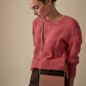 Reiss pink mohair sweater
